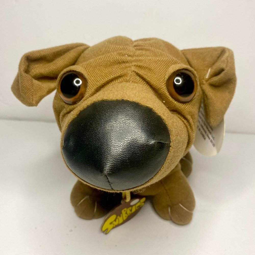 Original Snubbies Schlupy Dog Plush 10"H Big Nose Toy Network NWT.